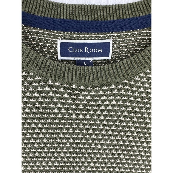 Club Room, Men's Elevated Tonal Texture Sweater Olive Size Small MSRP $65 - Picture 9 of 10
